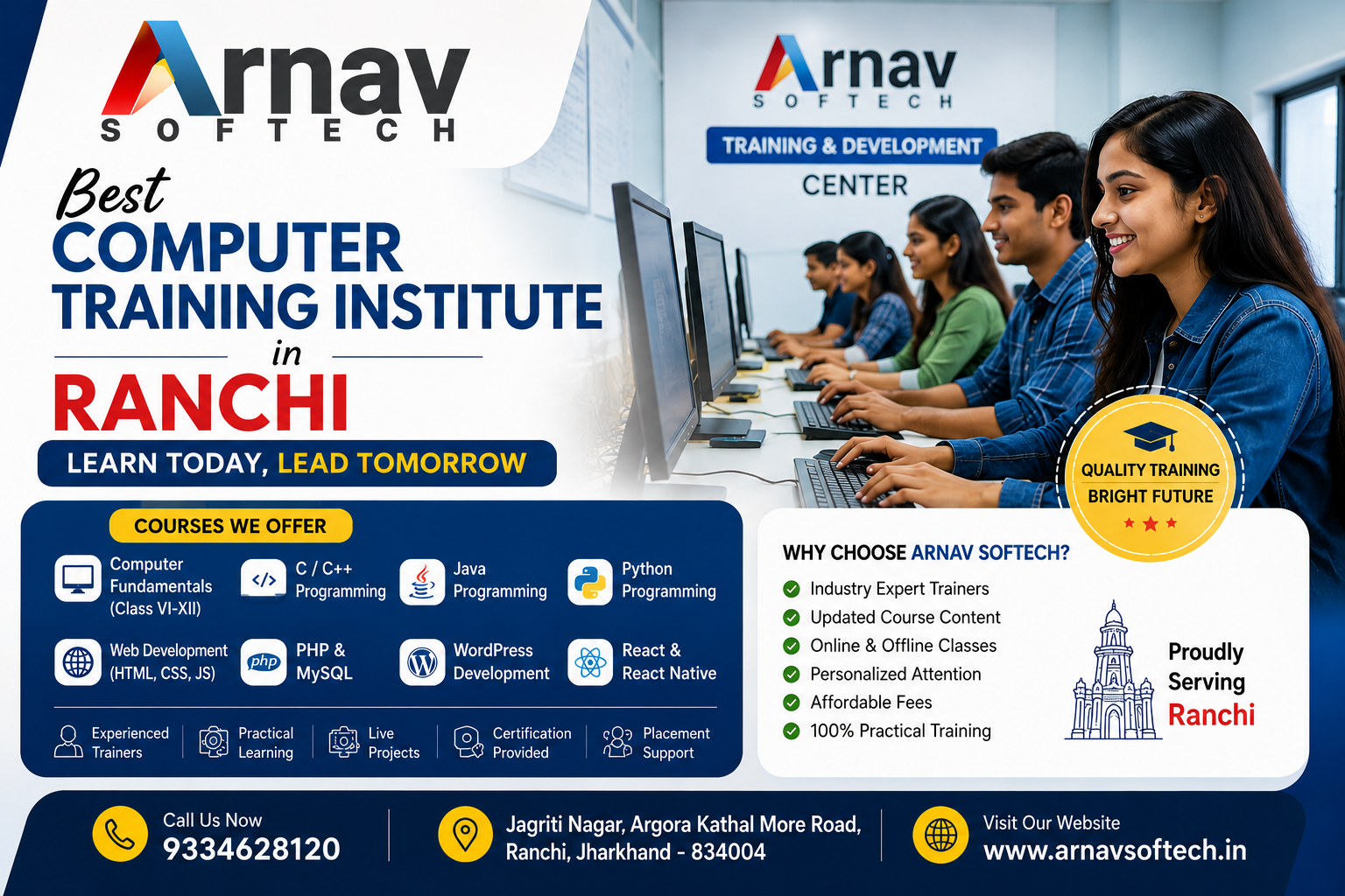 How to Choose the Best Computer Training Institute in Ranchi: A Practical Career Guide