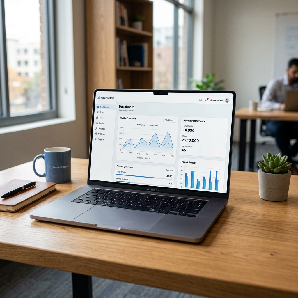WordPress Dashboard Mockup